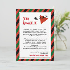 ティンセルパラドックスDADA サンタからの手紙 招待状