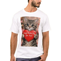 ティンセル "母の日ハート子猫Tシャツ"