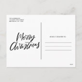 ティンゼルインアトンブルおもしろい犬フォトクリスマス シーズンポストカード (裏面)