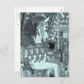 ティンテッド回転木馬馬 シーズンポストカード (正面/裏面)