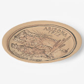 ティントアリゾナ州クォーターデザイン ペーパープレート (アングル)