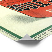 ティントゥルルージュフランスのヴィンテージ広告ズ ポスター (角)