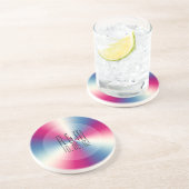 ティントカラフルステンレススチールルルルックモノグラム コースター (側面)