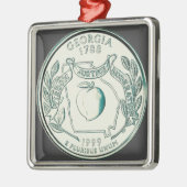 ティントジョージア州クォーター メタルオーナメント (左)