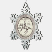 ティントデラウェア州クォーター スノーフレークピューターオーナメント (右)