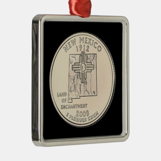 ティントニューメキシコ州クォーター メタルオーナメント (右)
