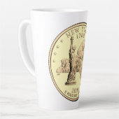 ティントニューヨーク州クォーターデザイン カフェラテマグ (左アングル)