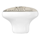 ティントワイオミング州クォーターデザイン セラミックノブ (側面)