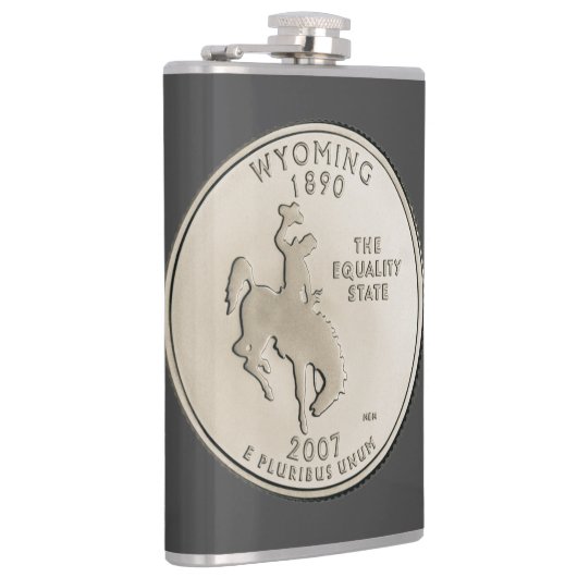 ティントワイオミング州クォーターデザイン フラスク (右)