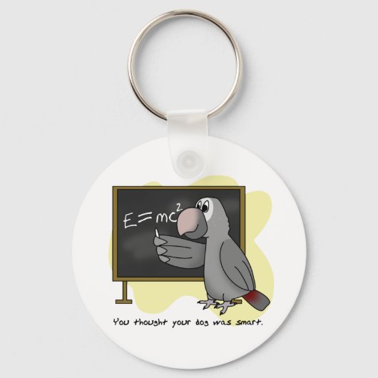 ティンネ頭が切れるアフリカグレイのキーチェーン キーホルダー (正面)