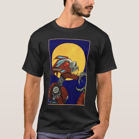 ティンハウルのロボット狼男 Tシャツ (正面)