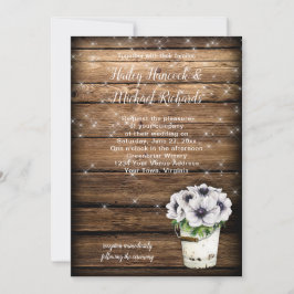 ティンバケッ素朴トアネモンスパクルズ招待状 招待状