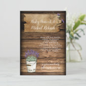 ティンバケッ素朴トラベンダーオールドサインバーンウッド 招待状 (スタンド正面)