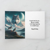 ティンバーウォルブズアットドーンハッピーバースデー カード (内部)