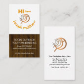 ティンバーウッドスマイルクリスチャン顔省パストル 名刺 (正面/裏面)