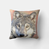 ティンバーウルフグレー装飾アクセント装飾用クッション クッション (裏面)