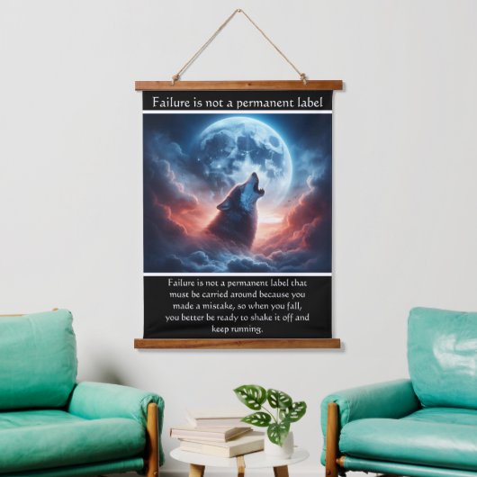 ティンバーウルフハウズムーンライトセレナーデ 吊り下げ型タペストリー (リビング)