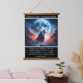 ティンバーウルフハウズムーンライトセレナーデ 吊り下げ型タペストリー (寝室)