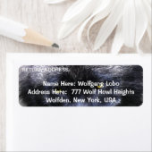 ティンバーウルフワイルドライフ差出人住所ラベル ラベル (インサイチュ)