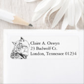 ティンバーウルフ差出人住所ラベル ラベル (インサイチュ)