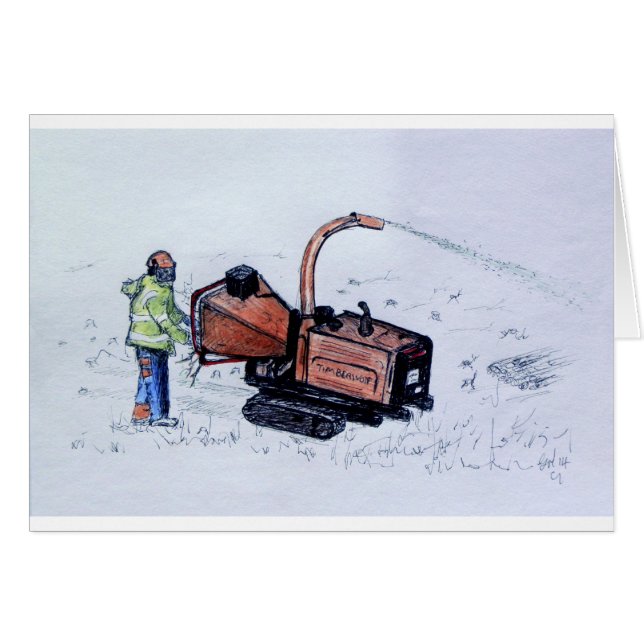 ティンバーウルフ木材チッパー (正面横)