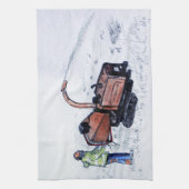 ティンバーウルフ木材チッパー キッチンタオル (縦)