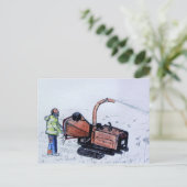 ティンバーウルフ木材チッパー ポストカード (スタンド正面)