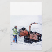 ティンバーウルフ木材チッパー 便箋 (正面)