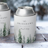 ティンバーグローブエバーグリーンフォレスト結婚式の引き出物 缶クーラー