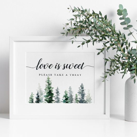 ティンバーグローブ結婚のデザートバーサイン ポスター