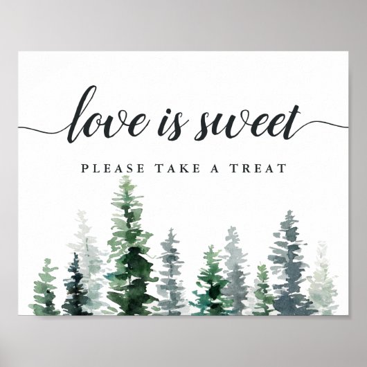 ティンバーグローブ結婚のデザートバーサイン ポスター (正面)