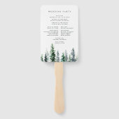 ティンバーグローブ結婚式 プログラム ハンドファン (裏面)