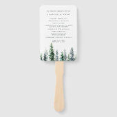 ティンバーグローブ結婚式 プログラム ハンドファン (正面)