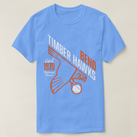 ティンバーホークスを曲げる Tシャツ (デザイン正面)