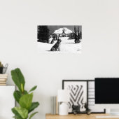 ティンバーラインロッジとオーナーズレディ ポスター (ホームオフィス)