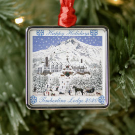 ティンバーラインロッジクリスマスオーナメント メタルオーナメント