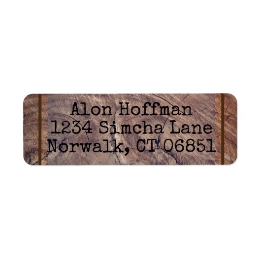 ティンバーライン差出人住所ラベル ラベル (正面)