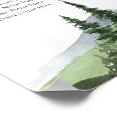 ティンバーライン | 山林の結婚座席表 ポスター (角)