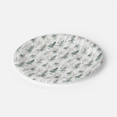 ティンバー・グローブ クリスマスツリーのオーバーパターン ペーパープレート (アングル)