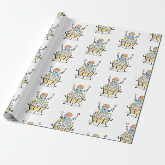 ティンパニ誕生日 ラッピングペーパー (アンロールド)