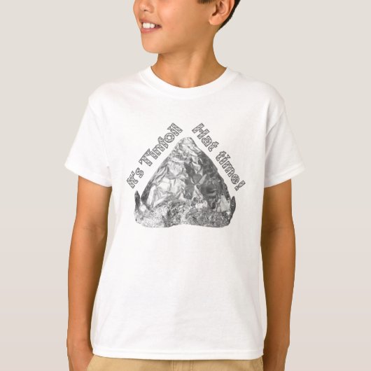 ティンフォイルハット時間 Tシャツ (正面)