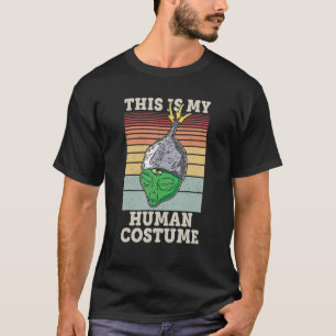 ティンフォイルハット陰謀理論家エイリアンユーモア Tシャツ
