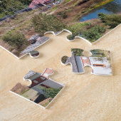 ティンプーの王宮 – ブータン,アジア ジグソーパズル (側面)