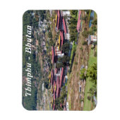 ティンプーの王宮 – ブータン マグネット (縦)