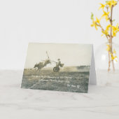 ティンホルン・ハンク・キーナンと彼の戦車。 カード (黄色い花)