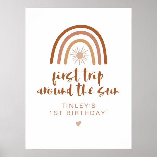 ティンリーボホテラコッタレインボーサンファースト誕生日 ポスター (正面)