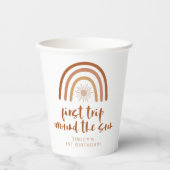 ティンリーボホテラコッタレインボーサンファースト誕生日 紙コップ (正面)