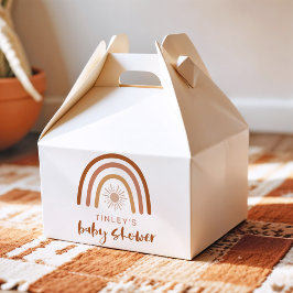 ティンリーボホテラコッタレインボーサンベビー招待状 フェイバーボックス