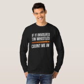 ティン+ホイッスル 楽器 カウント+ミー+イン Tシャツ (正面フル)
