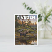 ティヴェデン国立公園スウェーデン旅行 ポストカード (スタンド正面)